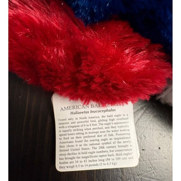 Aurora World Plush Justice Eagle 9" Red White & Blue Plush Stuffed Patriotic - Picture 4 of 6